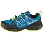 Salomon Outscape WP J kék-lime-fekete összehúzós vízálló textil kisfiú gyerekcipő