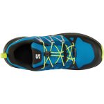 Salomon Outscape WP J kék-lime-fekete összehúzós vízálló textil kisfiú gyerekcipő