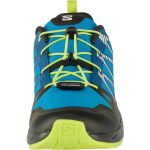 Salomon Outscape WP J kék-lime-fekete összehúzós vízálló textil kisfiú gyerekcipő