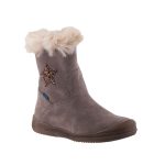 SIESTA-RICHTER drapp cipzáros SympaTex VÍZÁLLÓ szőrmés téli csizma