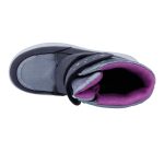 Siesta-Richter szürke unikornisos 2 tépőzáras szőrme béléses sympatex (vízálló) velúr bőr kislány csizma