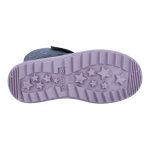 Siesta-Richter szürke unikornisos 2 tépőzáras szőrme béléses sympatex (vízálló) velúr bőr kislány csizma