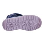 Siesta-Richter sötétkék unikornisos 2 tépőzáras szőrme béléses sympatex (vízálló) velúr bőr kislány csizma