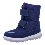 Siesta-Richter sötétkék unikornisos 2 tépőzáras szőrme béléses sympatex (vízálló) velúr bőr kislány csizma