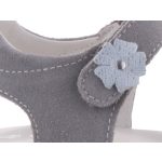 SIESTA-RICHTER 2 tépős szürke VIRÁGOS szandál