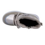 Siesta-Richter arany-bézs cipzáras-fűzős bundabéléses sympatex-vízálló textil kislány csizma