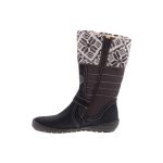 Barna KÖTÖTT GALLÉROS cipzáras SympaTex (vízálló) Siesta-Richter téli csizma