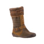 Mustárbarna KÖTÖTT BUNDÁS SympaTex (vízálló) cipzáras Siesta-Richter csizma