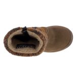 Mustárbarna KÖTÖTT BUNDÁS SympaTex (vízálló) cipzáras Siesta-Richter csizma