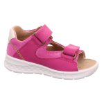 Superfit Lagoon pink 2 tépőzáras velúr-nubuk bőr kislány gyerekszandál (1-000510-5520)