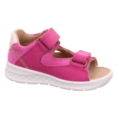 Superfit Lagoon pink 2 tépőzáras velúr-nubuk bőr kislány gyerekszandál (1-000510-5520)