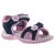 SIESTA-RICHTER 2 tépőzáras sötétkék/rózsaszín fényvisszaverős sport gyerek szandál