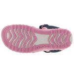 SIESTA-RICHTER 2 tépőzáras sötétkék/rózsaszín fényvisszaverős sport gyerek szandál