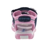 SIESTA-RICHTER 2 tépőzáras sötétkék/rózsaszín fényvisszaverős sport gyerek szandál