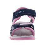 SIESTA-RICHTER 2 tépőzáras sötétkék/rózsaszín SZÍVECSKÉS sport gyerek szandál