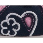 SIESTA-RICHTER 2 tépőzáras sötétkék/rózsaszín SZÍVECSKÉS sport gyerek szandál