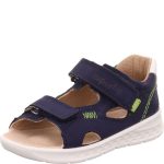 Superfit Lagoon sötétkék-zöld 2 tépőzáras velúr bőr kisfiú gyerekszandál (1-000510-8020)