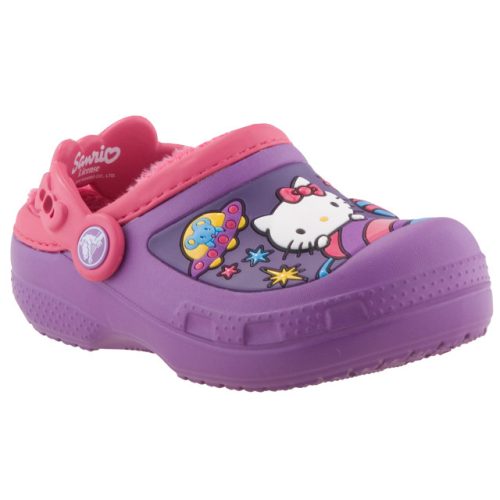 CROCS LILA Hello Kitty bundás papucs