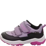 Superfit Jupiter lila-fekete 2 tépőzáras textil gore-tex (vízálló) kislány gyerekcipő