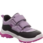 Superfit Jupiter lila-fekete 2 tépőzáras textil gore-tex (vízálló) kislány gyerekcipő