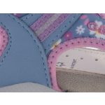 GEOX ROXANNE 3 tépőzáras lila-rózsa virágos csillogós lélegző talpú szandál