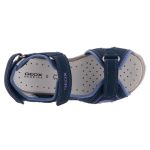 GEOX Roxanne 3 tépőzáras sötétkék-világoskék-lila lélegző talpú lány szandál