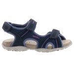 GEOX Roxanne 3 tépőzáras sötétkék-világoskék-lila lélegző talpú lány szandál