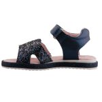 Színhibás SIESTA-RICHTER 2 tépős sötétkék metál flitteres lányka szandál