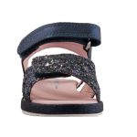 Színhibás SIESTA-RICHTER 2 tépős sötétkék metál flitteres lányka szandál