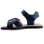 SZÍNHIBÁS   SIESTA-RICHTER 2 tépőzáras sötétkék metál virágos gyerek szandál