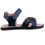 SZÍNHIBÁS   SIESTA-RICHTER 2 tépőzáras sötétkék metál virágos gyerek szandál