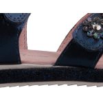 SZÍNHIBÁS   SIESTA-RICHTER 2 tépőzáras sötétkék metál virágos gyerek szandál