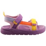 Siesta-Richter 2 tépőzáras lila-rózsaszín-sárga lány textil szandál