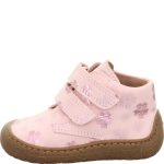 Superfit rózsaszín virágos rosegold 2 tépőzáras velúr bőr kislány első lépés gyerekcipő
