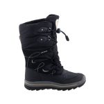 GEOX OVERLAND fekete/ezüst AMPHIBIOX VÍZÁLLÓ lélegző talpú összehúzós hótaposó csizma