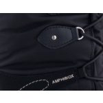 GEOX OVERLAND fekete/ezüst AMPHIBIOX VÍZÁLLÓ lélegző talpú összehúzós hótaposó csizma