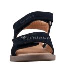 SIESTA-RICHTER 2 tépőzáras sötétkék virágos velúrbőr gyerek szandál