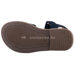 SIESTA-RICHTER 2 tépőzáras sötétkék virágos velúrbőr gyerek szandál