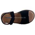 SIESTA-RICHTER 2 tépőzáras sötétkék virágos velúrbőr gyerek szandál