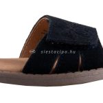 SIESTA-RICHTER 2 tépőzáras sötétkék virágos velúrbőr gyerek szandál