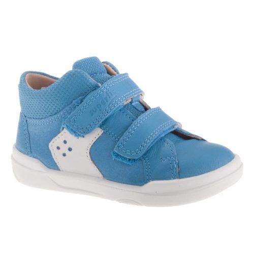 Superfit Superfree világoskék 2 tépőzáras nappa bőr bare fit kisfiú gyerekcipő