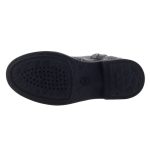 GEOX AGATA fekete bőr lélegző talpú csizma