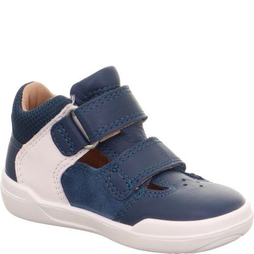 Superfit Superfree sötétkék 2 tépőzáras zárt orrú bare fit bőr kisfiú gyerekszandál-gyerekcipő (1-000547-8000)