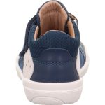 Superfit Superfree sötétkék 2 tépőzáras zárt orrú bare fit bőr kisfiú gyerekszandál-gyerekcipő (1-000547-8000)