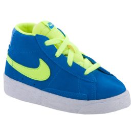 NIKE BLAZER Kék/Neon magas fűzős sportcipő NIKE BLAZER Kék/Neon magas fűzős sportcipő