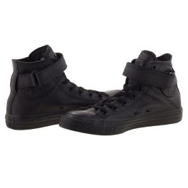 CONVERSE CHUCK TAYLOR ALL STAR BREA LEATHER fekete bőr magasszárú cipő   CONVERSE CHUCK TAYLOR ALL STAR BREA LEATHER fekete bőr magasszárú cipő