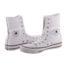CONVERSE CHUCK TAYLOR ALL STAR HI fehér fűzős bőr magas cipő   CONVERSE CHUCK TAYLOR ALL STAR HI fehér fűzős bőr magas cipő
