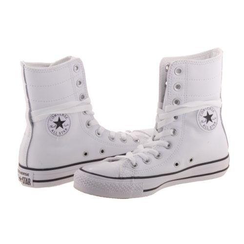 CONVERSE CHUCK TAYLOR ALL STAR HI fehér fűzős bőr magas cipő 36-39