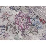 SZÍNHIBÁS LEPI szürke-ezüst VIRÁGOS fűzős magasszárú bőr lány cipő