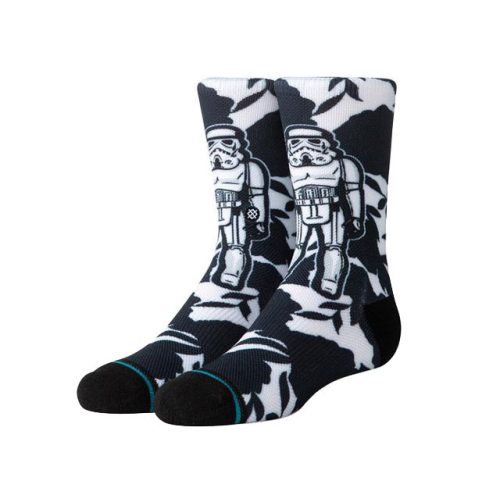 STANCE FLORAL TROOPER STAR WARS KIDS fekete/fehér zokni